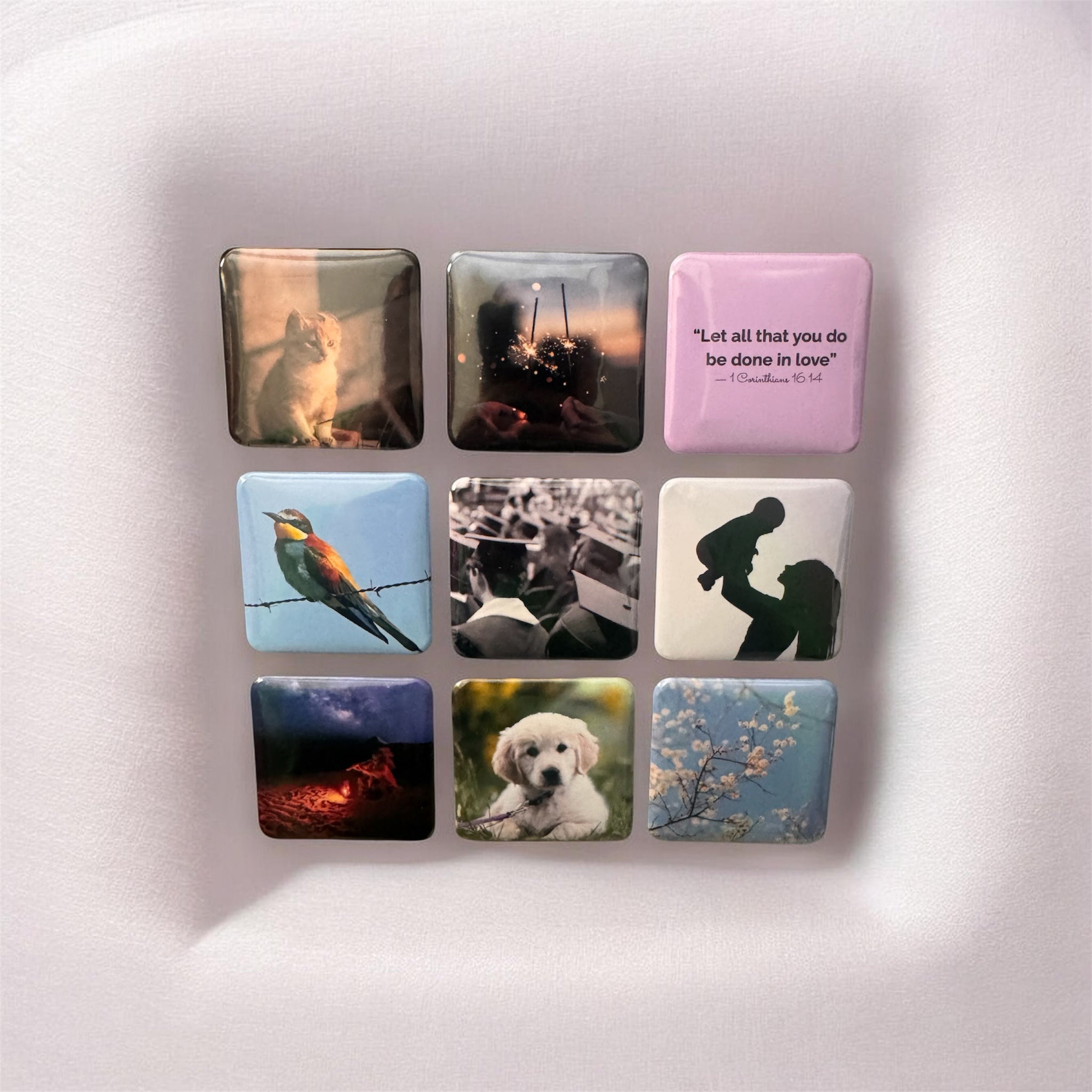3 Pack Custom Photo Magnets